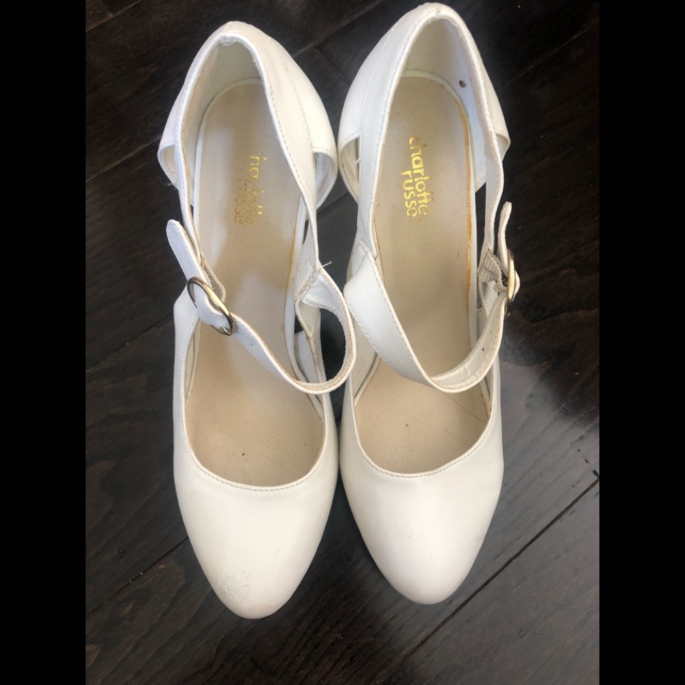 White Charlotte Russe Heels Size 10